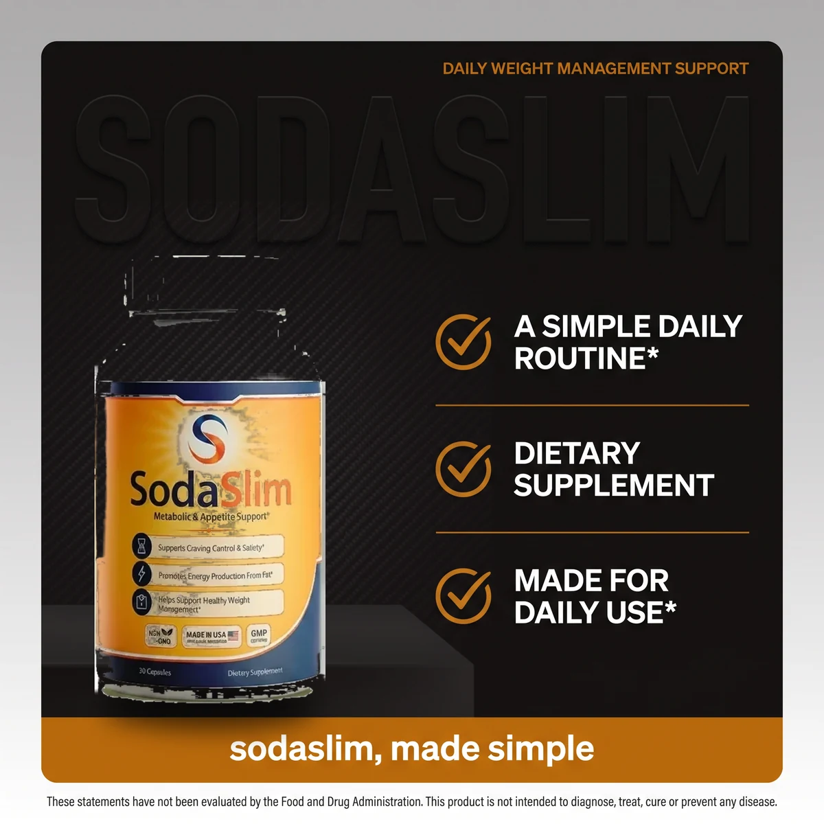 The SodaSlim why-this-product artwork, a simple daily routine